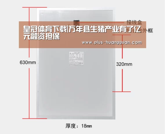 皇冠体育下载|万年县生猪产业有了亿元融资担保(图1) 皇冠体育下载